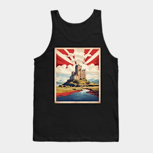 Scotland England Vintage Travel Tourism Poster Art Tank Top